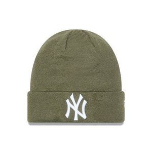 Téli Sapka New Era MLB League Essential Cuff Knit NY Yankees Olive kép