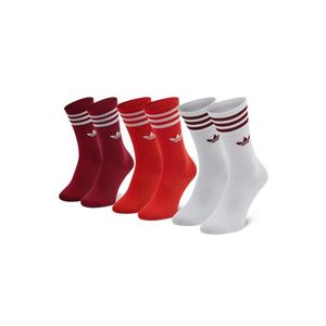 adidas 3 pár uniszex bokazokni Solid Crew Sock H32331 Piros kép