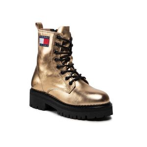 Tommy Jeans Bakancs Metallic Lace Up Boot EN0EN01604 Arany kép