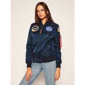 Alpha Industries Bomber dzseki Nasa 168007 Sötétkék Regular Fit kép