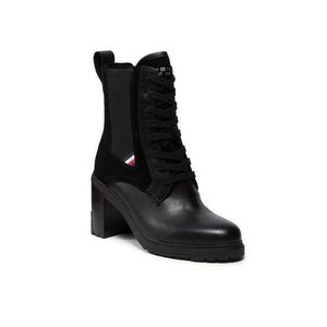 Tommy Hilfiger Bokacsizma Th Outdoor Heel Lace Up Boot FW0FW05942 Fekete kép