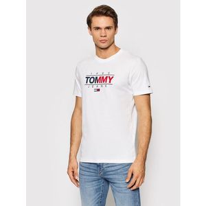 Tommy Jeans Póló Tjm Essential Graphic DM0DM11600 Fehér Slim Fit kép