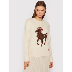 Polo Ralph Lauren Sweater 211843149001 Bézs Regular Fit kép