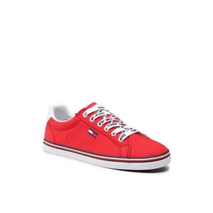 Tommy Jeans Teniszcipő Essential Lace Up Sneaker EN0EN00786 Piros kép