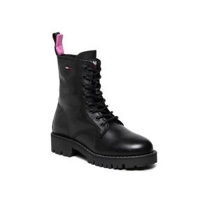 Tommy Jeans Bakancs Leather Lace Up Boot EN0EN01543 Fekete kép