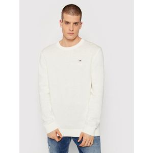 Tommy Jeans Sweater Essential DM0DM11856 Fehér Regular Fit kép