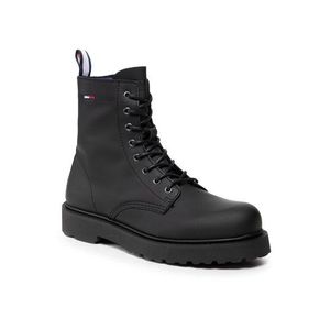 Tommy Jeans Bakancs Leather Lace Up Boot EM0EM00831 Fekete kép