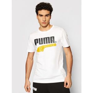 Puma Póló Club Graphic Tee 598793 Fehér Regular Fit kép