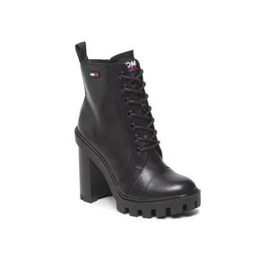 Tommy Jeans Bokacsizma Branded Taoe High Heel Boot EN0EN01544 Fekete kép