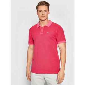 Tommy Jeans Pólóing Tjm Garment Dye DM0DM10586 Rózsaszín Regular Fit kép