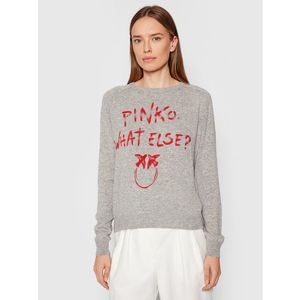Pinko Sweater Scuderia 1G16WZ Y7GZ Szürke Regular Fit kép