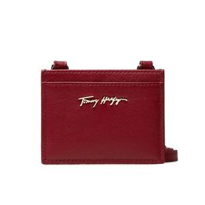 Tommy Hilfiger Bankkártya tartó Essential Leather Cc Holder AW0AW10536 Piros kép