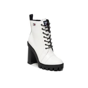 Tommy Jeans Bokacsizma Branded Tape High Heel Boot EN0EN01544 Fehér kép
