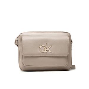 Calvin Klein Táska Re Lock Camre Bag W/Flap Pkt Lg K60K608414 Bézs kép