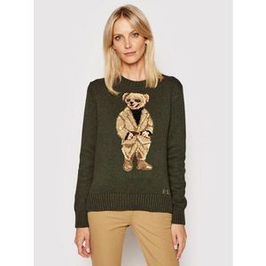 Polo Ralph Lauren Sweater Lsl 211839022001 Zöld Regular Fit kép