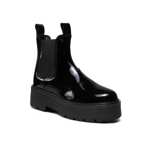 Tommy Jeans Bokacsizma Patent Chelsea Boot EN0EN01548 Fekete kép