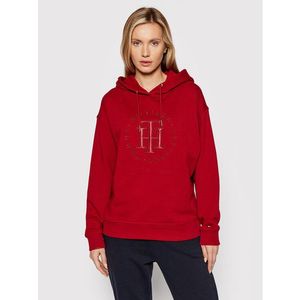 Tommy Hilfiger Pulóver Graphic WW0WW32787 Piros Relaxed Fit kép