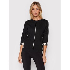 Elisabetta Franchi Sweater MK-18S-16E2-V260 Fekete Regular Fit kép