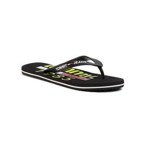 Tommy Jeans Flip-flops Beach Sandal Print EM0EM00430 Fekete kép
