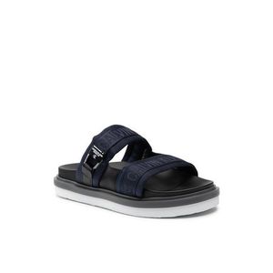 Calvin Klein Jeans Papucs Flat Sandal Twostraps Pes YM0YM00008 Sötétkék kép