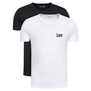 Lee 2 póló készlet Crew Neck Graphic L65RAIKW Fehér Slim Fit kép