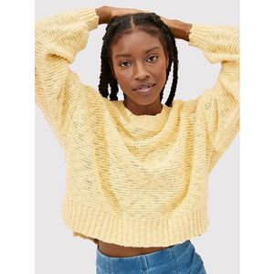 American Eagle Sweater 034-1341-9458 Sárga Relaxed Fit kép