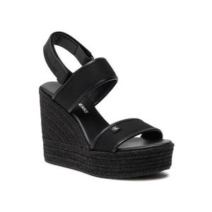 Calvin Klein Jeans Espadrilles Wedge Sandal Sling Co YW0YW00034 Fekete kép