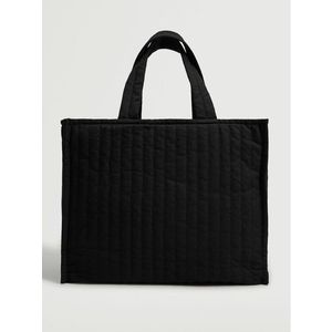 MANGO Shopper táska fekete kép