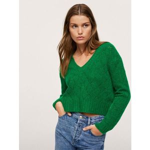 Mango Sweater Fuji 17037711 Zöld Regular Fit kép