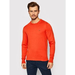 Tommy Hilfiger Sweater Pima MW0MW11674 Narancssárga Regular Fit kép