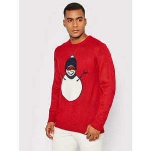 Only & Sons Sweater Xmas 22017943 Piros Regular Fit kép