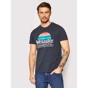 Wrangler Póló Graphic W7AID3XAE Sötétkék Regular Fit kép