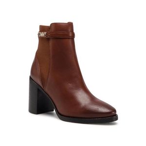 Tommy Hilfiger Bokacsizma Block Branding High Heel Boot FW0FW05153 Barna kép