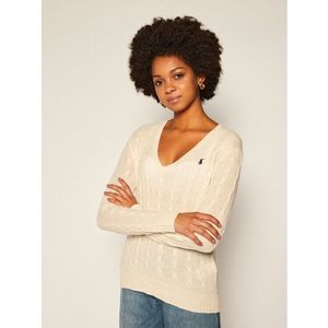 Polo Ralph Lauren Sweater Kimberly Wool/Cashmere 211508656015 Fehér Regular Fit kép