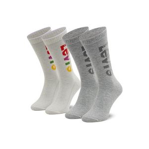 Levi's® 2 pár hosszú szárú unisex zokni 37157-0632 Szürke kép