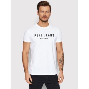 Pepe Jeans Póló Pol PM503906 Fehér Slim Fit kép