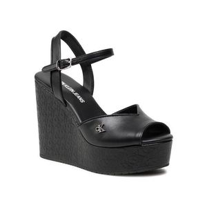 Calvin Klein Jeans Szandál Wedge Sandal Ankle Aop Pa-Pl YW0YW00033 Fekete kép