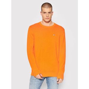 Tommy Jeans Sweater Tjm Essential DM0DM11856 Narancssárga Regular Fit kép