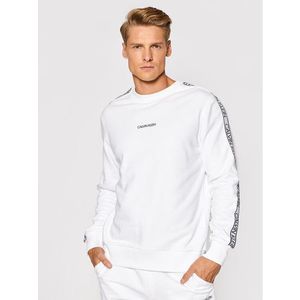 Calvin Klein Pulóver Essential Logo Tape K10K107313 Fehér Regular Fit kép