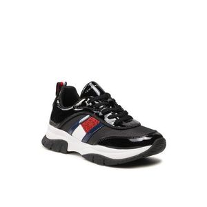 Tommy Hilfiger Sportcipő Low Cut Lace-Up Sneaker T3A4-31179-1022 S Fekete kép