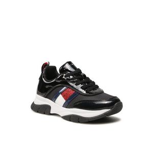 Tommy Hilfiger Sportcipő Low Cut Lace-Up Sneaker T3A4-31179-1022 M Fekete kép