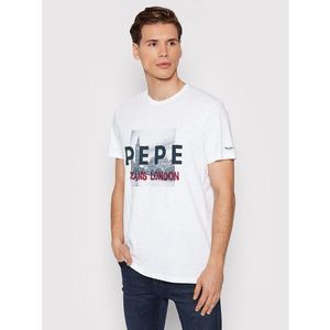Pepe Jeans Póló Randall PM508017 Fehér Regular Fit kép