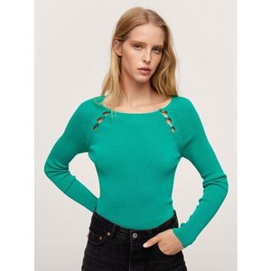 Mango Sweater Parker 17083788 Zöld Slim Fit kép