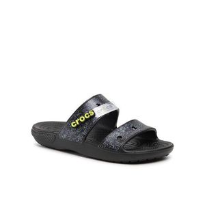 Crocs Papucs Classic Crocs Glitter Sandal 207309 Fekete kép