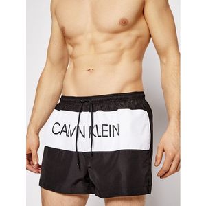 Calvin Klein Swimwear Úszónadrág KM0KM00553 Fekete Regular Fit kép