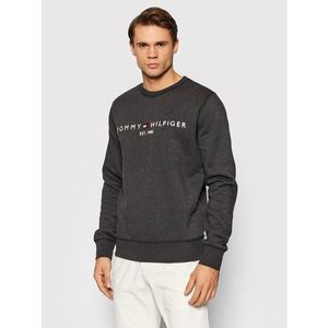 Tommy Hilfiger Pulóver Logo MW0MW11596 Szürke Regular Fit kép