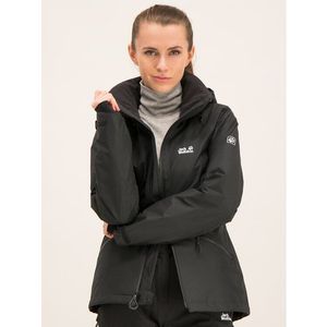 Jack Wolfskin Outdoor kabát Powder Jacket 1111631-6000 Fekete Regular Fit kép