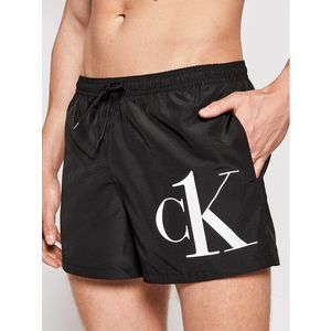 Calvin Klein Swimwear Úszónadrág Drawstring KM0KM00591 Fekete Regular Fit kép