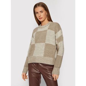 Trussardi Sweater Chequerboard 56M00461 Bézs Relaxed Fit kép