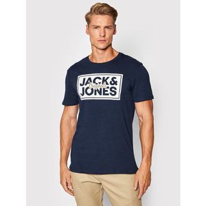 Jack&Jones Póló Tapes 12196583 Sötétkék Standard Fit kép